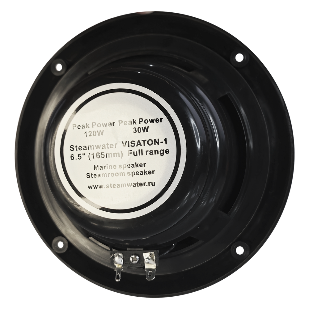 Комплект влагостойкой акустики для бани, сауны и хамама - SW Black ECO VISATON