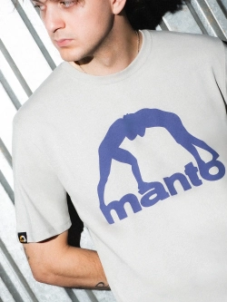Футболка MANTO VIBE 25 Светло-серый-темно-фиолетовый