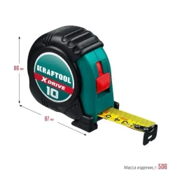 Рулетка KRAFTOOL X-Drive 10м х 25мм 34122-10