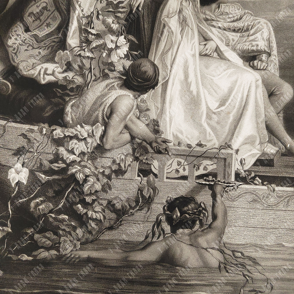 Жандрон Э. О., Леду Ж. Неаполь в XIV веке. Акватинта. Париж, до 1890