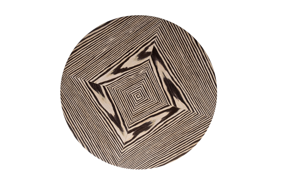 Стол журнальный Garda Decor Garda Decor Зебрано (Zebrano) d60*52 см