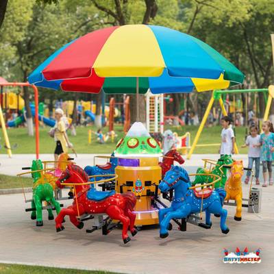 Электрическая Аттракцион карусель «Лошадки», 3,5×3,5×2,8 м