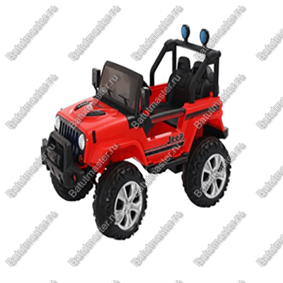 Детский электромобиль "Chinese red" красный, стандартная комплектация