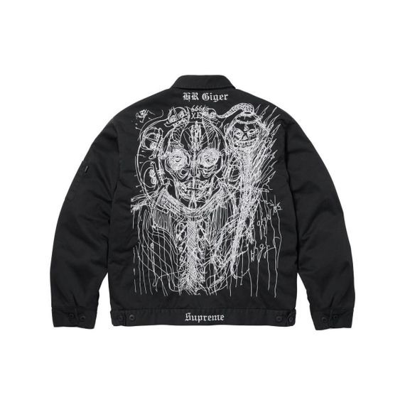 Supreme x H.R. GIGER FW23 WEEK8 EMBROIDERED WORK JACKET