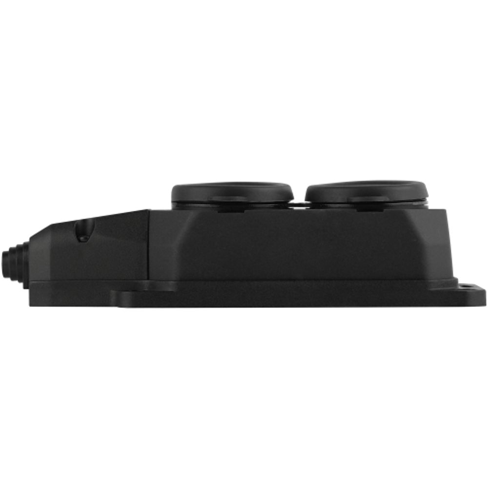 Колодка ЭРА K-2e-B-IP44 каучуковая с заземлением 2 розетки 16A IP44 черная | Колодки