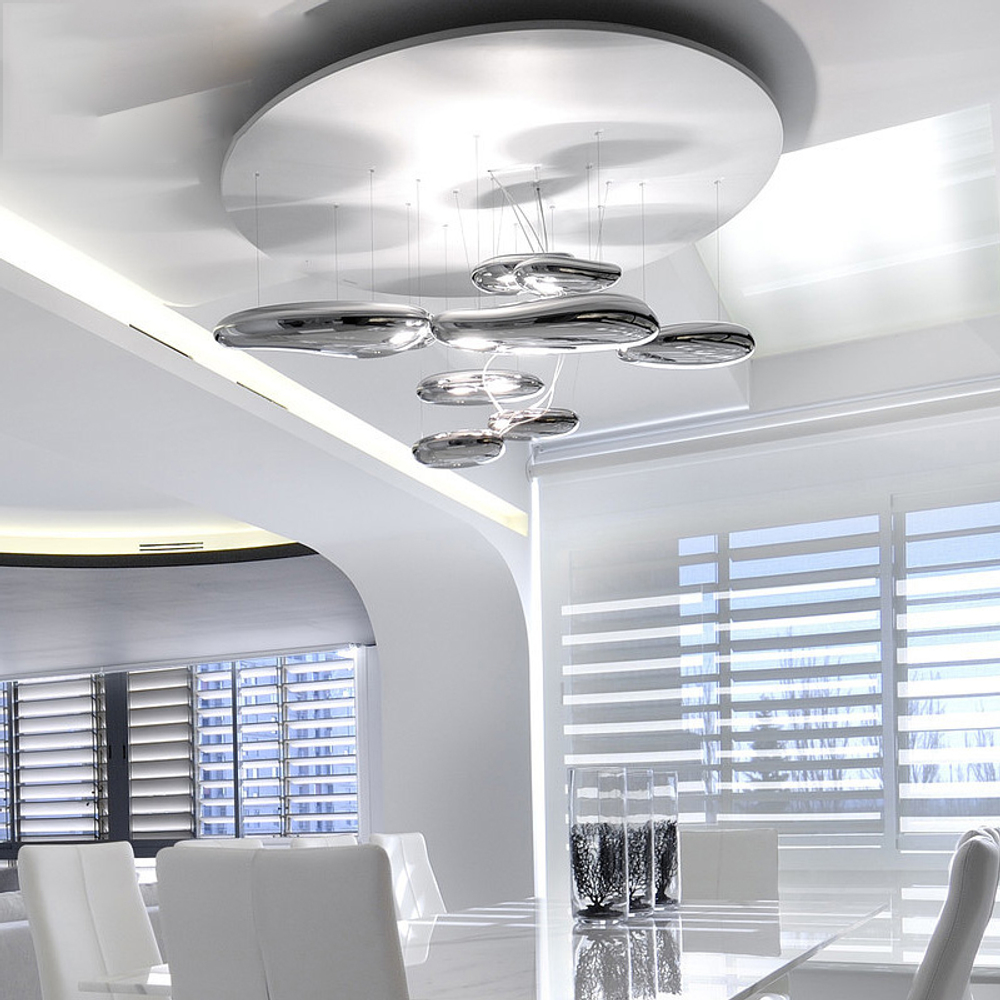 Ceiling design lamp  Mercury by Artemide (8 lampshades)