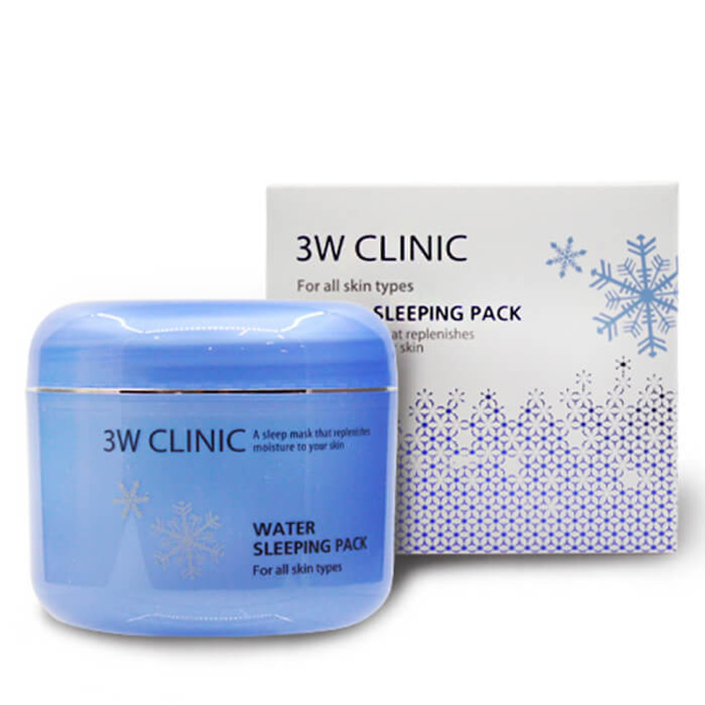 3W Clinic. Увлажняющая ночная маска для сухой кожи лица Water Sleeping Pack