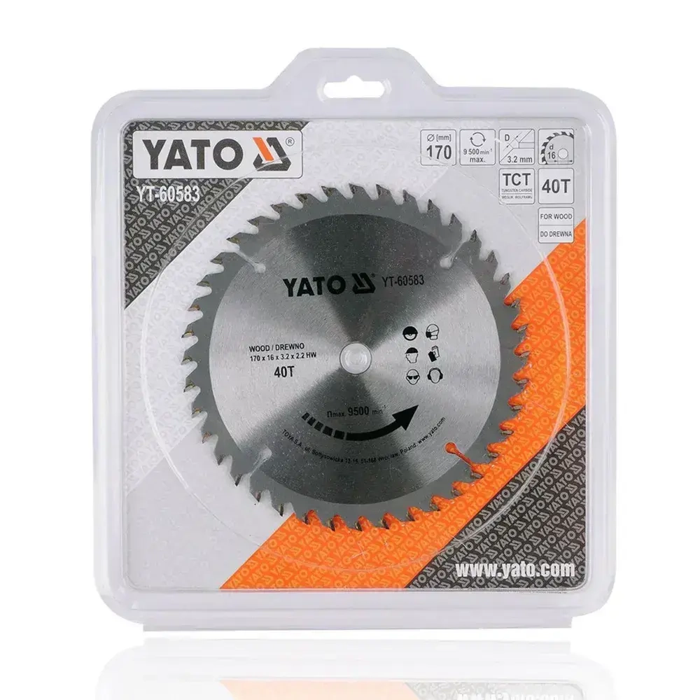 Yato Диск пильный 170 x 2.2 x 16; 40 зуб.