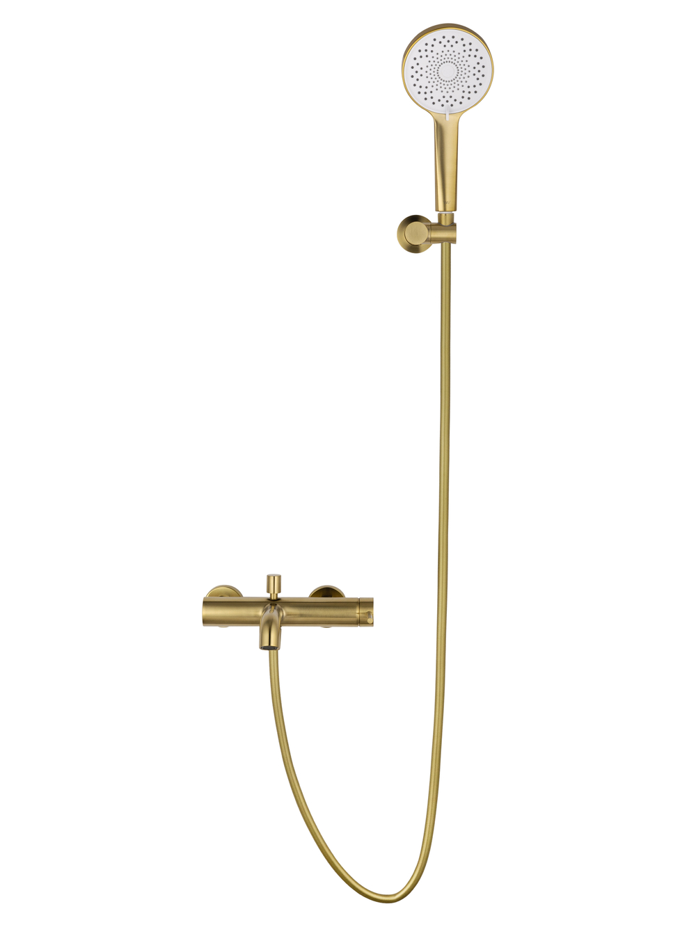 Смеситель для ванны с душем WONZON & WOGHAND STICK, Брашированное золото (WW-88639017-BG)