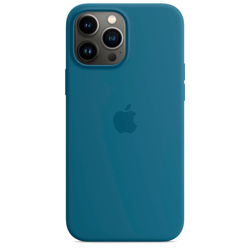 Силиконовый чехол с поддержкой MagSafe Apple Silicone Case для iPhone 13 Pro Max, Blue Jay (Полярная лазурь)