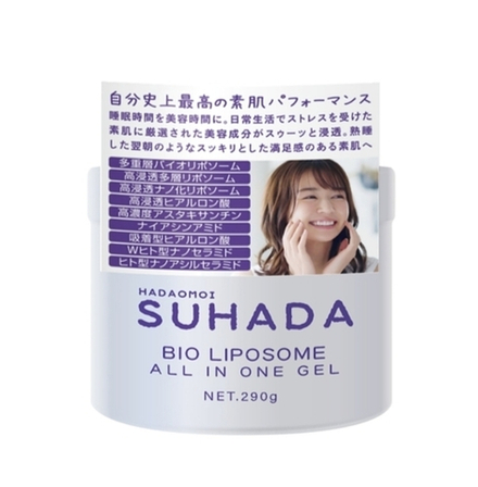 HADAOMOI SUHADA BIO LIPOSOME ALL IN ONE GEL Увлажняющий уходовый гель "все в одном" с тремя типами липосом, 290 г