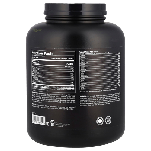 Animal, Balanced Meal ™, протеиновый порошок, шоколад, 2,27 кг (5 фунтов)