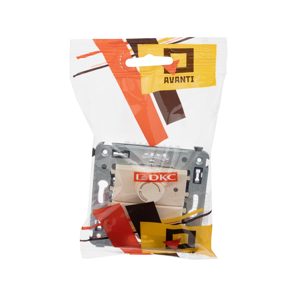 Диммер поворотный в стену, "Avanti", "Ванильная дымка"