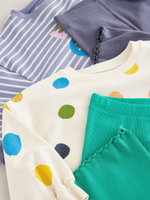 Толстовка и легинсы в комплекте для девочки Next E65-384, 2 шт., Зеленый, Молочный, Серый