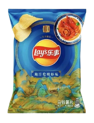 Чипсы Lay's со вкусом тушеных креветок с абалоновым соусом