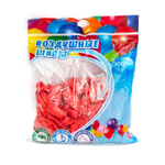 Шар воздушный металлик Alingar, №10, красный, 100шт/уп, пакет с европодвесом