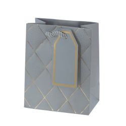 GAEM Пакет подарочный (бумага 210г/м2, блок 12шт), L12 W7 H15 см, 5в.