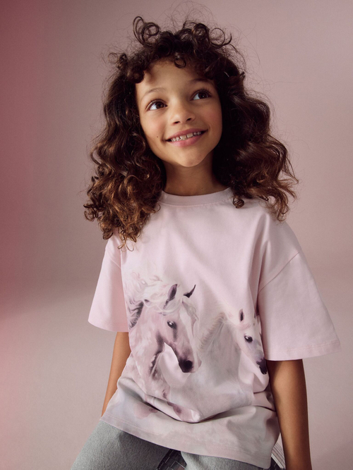 Футболка для девочки Next N24-057, Розовый