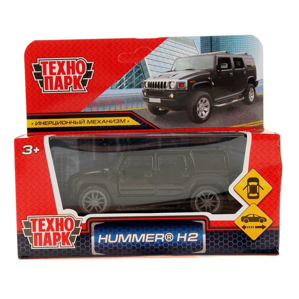 Модель ин. мет. "General Motors Hummer H2" 10см, двери ST0033059K-W-R (Технопарк)