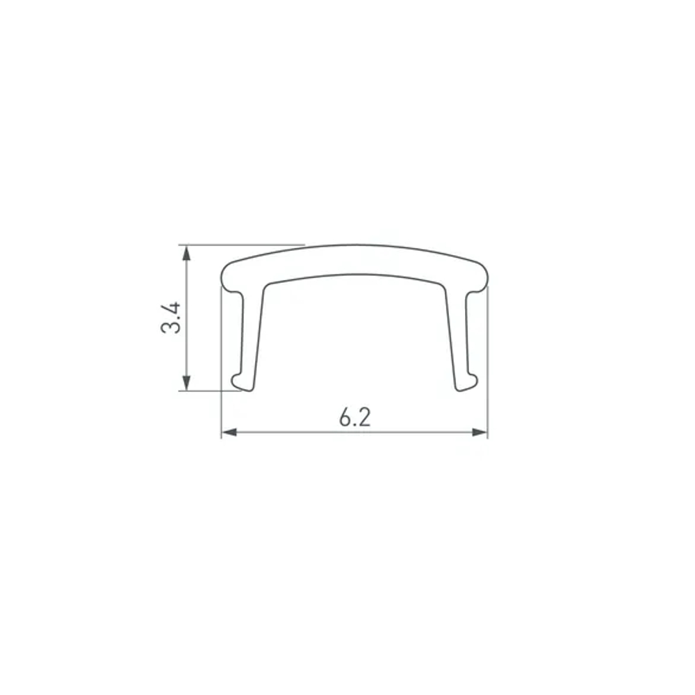 Экран PLINTUS-H40-2000 Opal (Arlight, Пластик) 052406