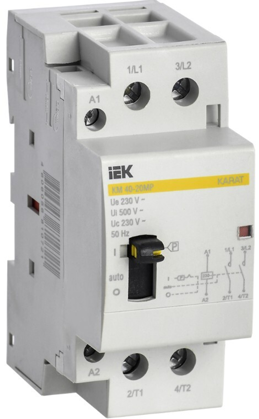 Контактор модульный IEK MKK12-40-20