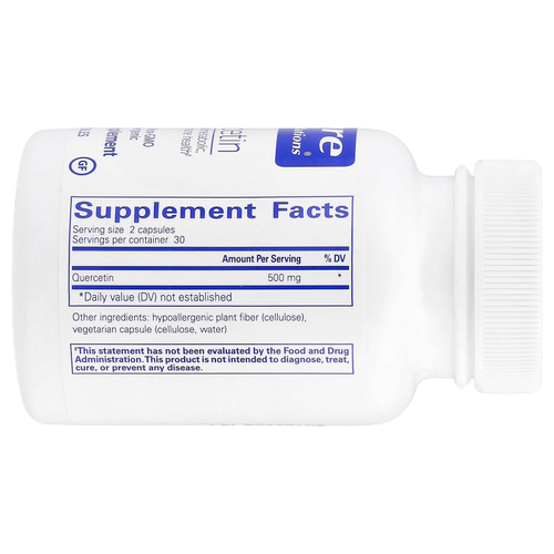 Pure Encapsulations, Кверцетин, 60 капсул (250 мг на капсулу)