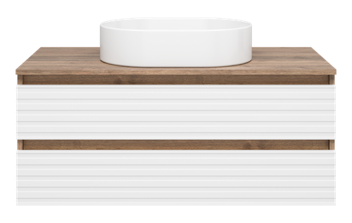 Тумба под раковину Brevita Dakota 100 подвесная (белая)