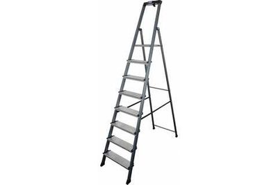 Анодированная стремянка SECURO 8 ступ. (126467)