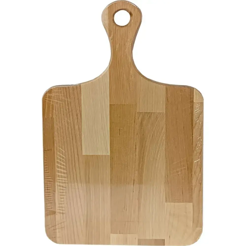 Доска разделочная деревянная с ручкой 35,5*21*1,5см, Береза