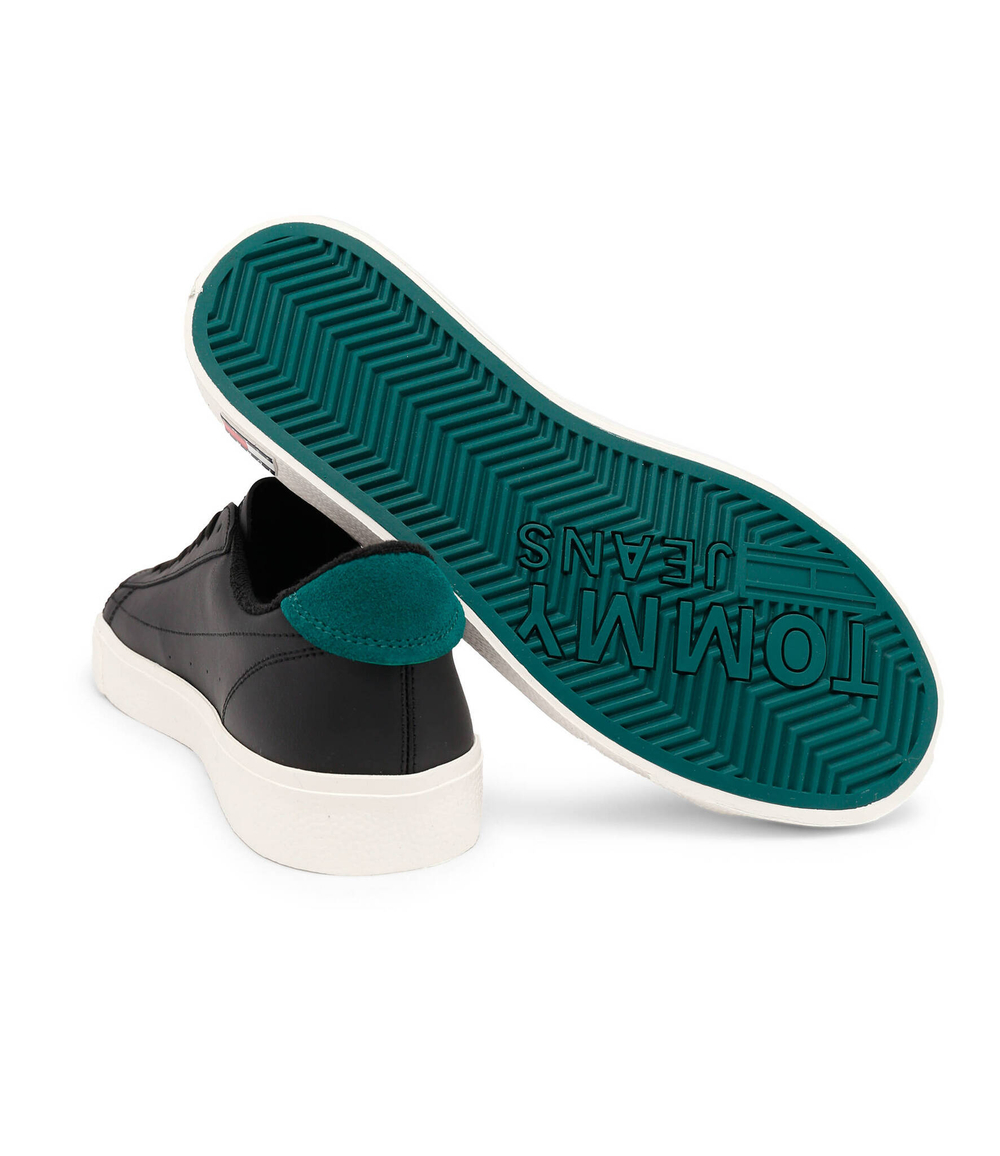 Кожаные кроссовки Tommy Jeans - черный(EM0EM01066)