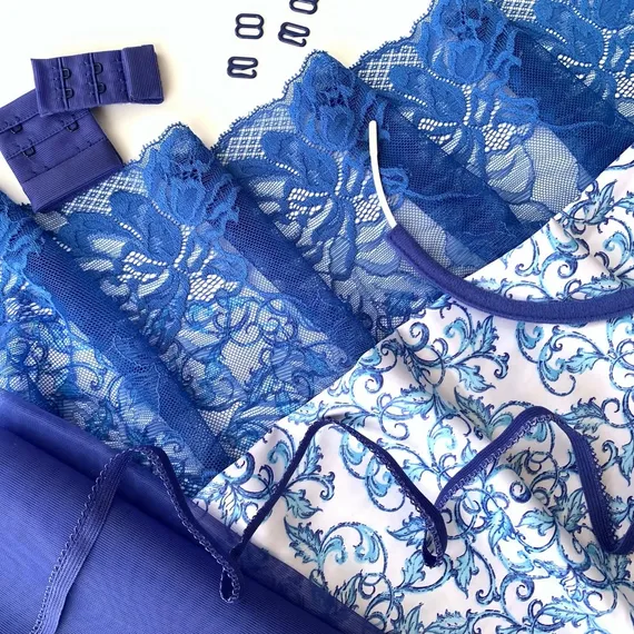 Кружево эластичное василёк 22 см, Китай