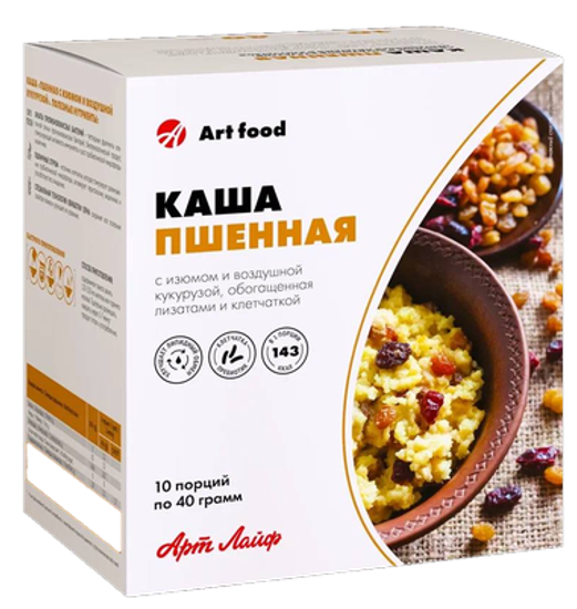 Каша Пшенная с изюмом и воздушной кукурузой