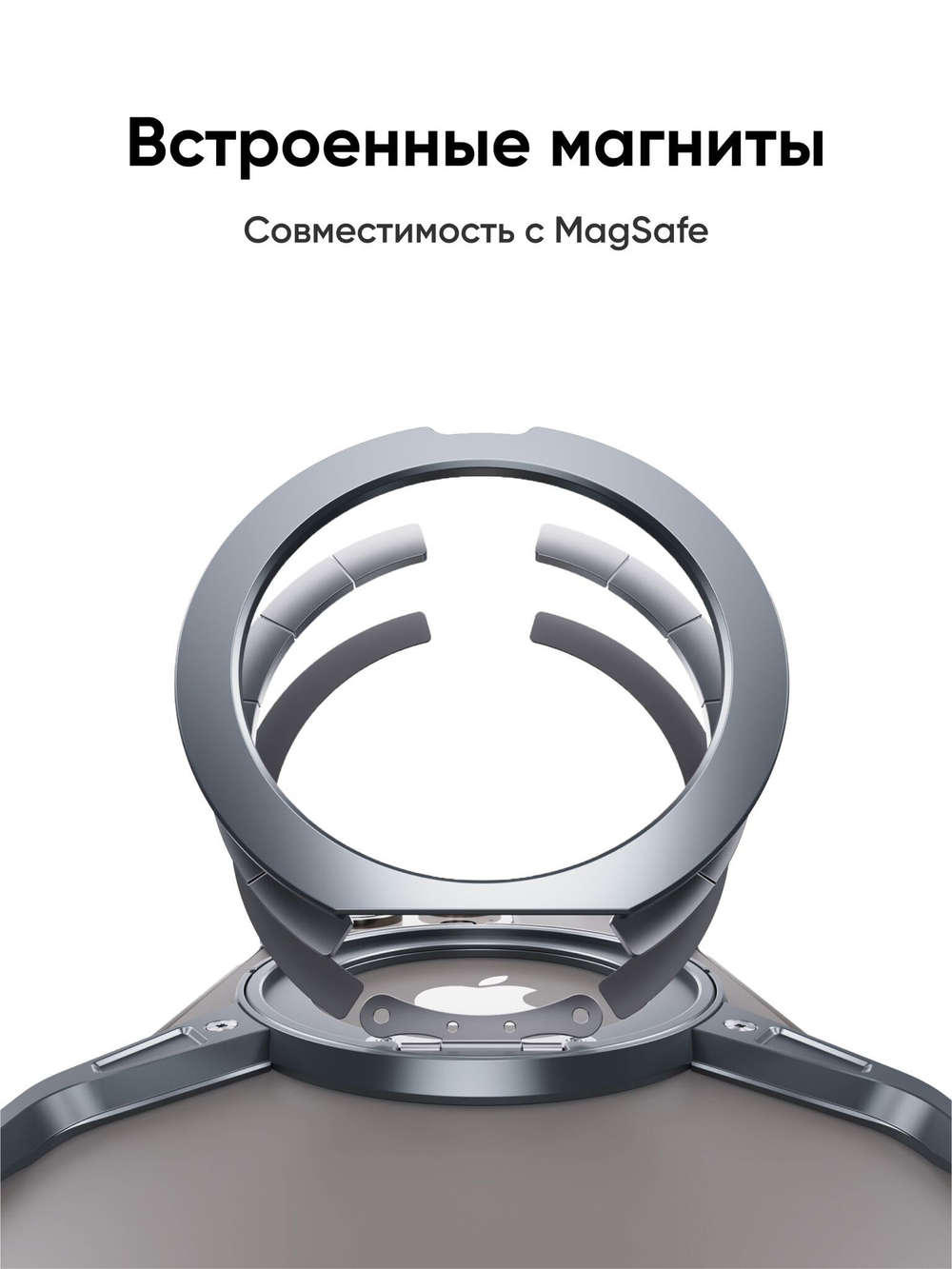 Металлический чехол для iPhone 16 Pro BLESSTEC M07, серебристый