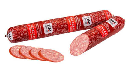 Колбаса варено-копченая "Казацкая с сыром гранд" Волковысский МК