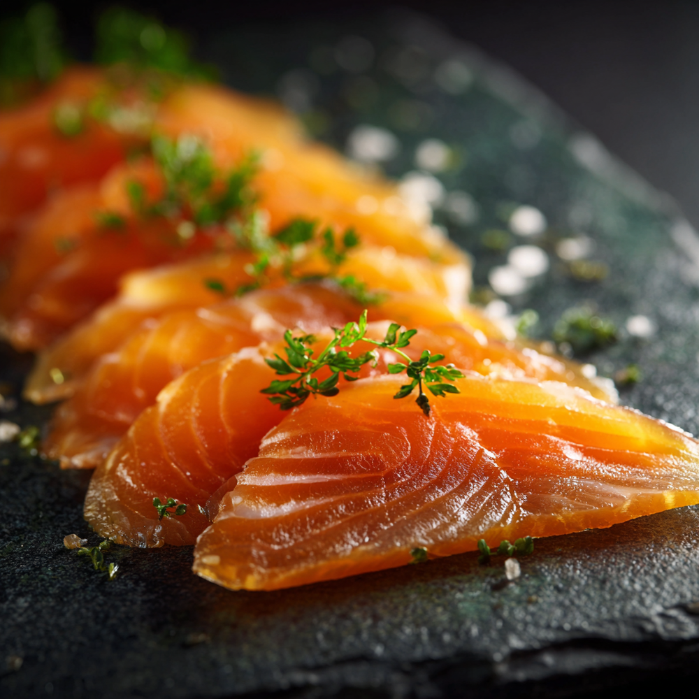 Форель холодного копчения, филе-нарезка, 200 гр