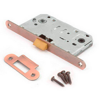 Замок с пластиковой защелкой Апекс 5300-Р-WC-AC под завертку медь