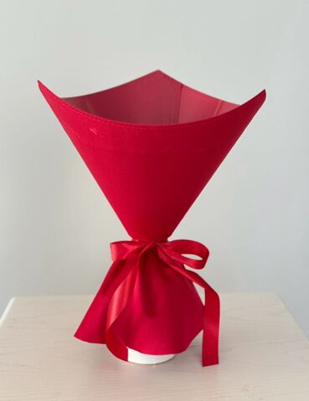 Платье Бархат (треугольник). Цвет: Красный