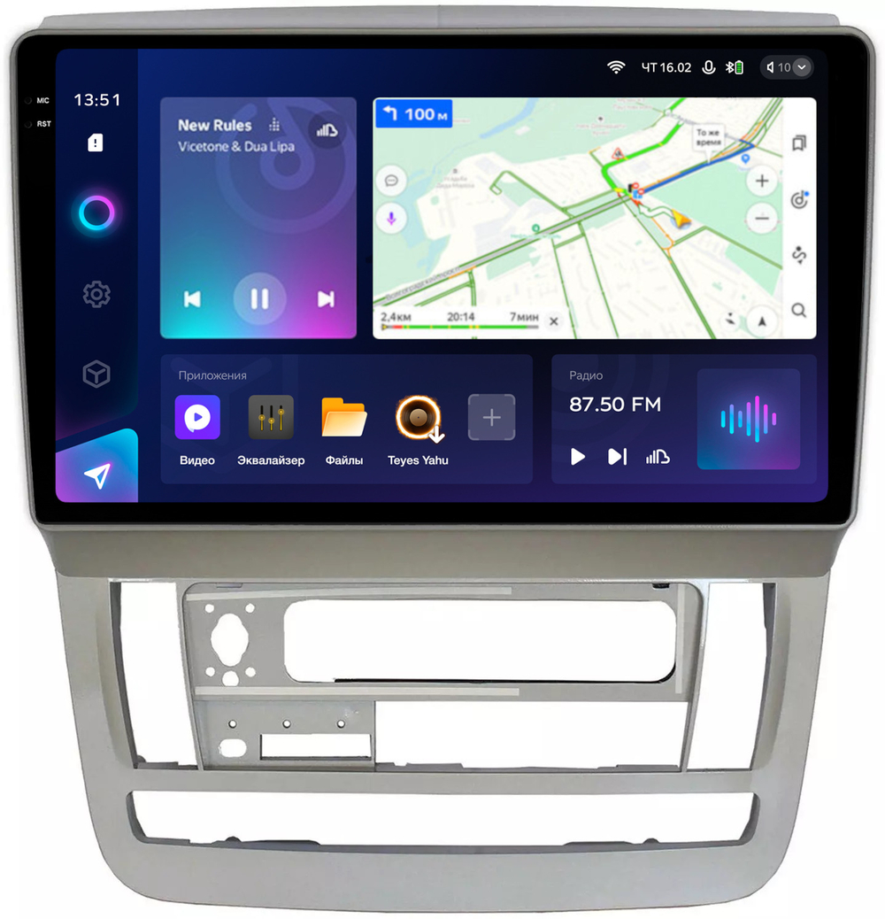 Магнитола для Toyota Alphard H10 2002-2005 - Teyes CC3-2K QLed Android 10, ТОП процессор, SIM-слот, CarPlay