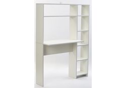 Письменный стол Тулон со стеллажом белое тиснение