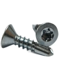 Саморез 4,8 х 19 со сверлом и потайной головкой, DIN7504Р,TORX оц. (уп. 100 шт)