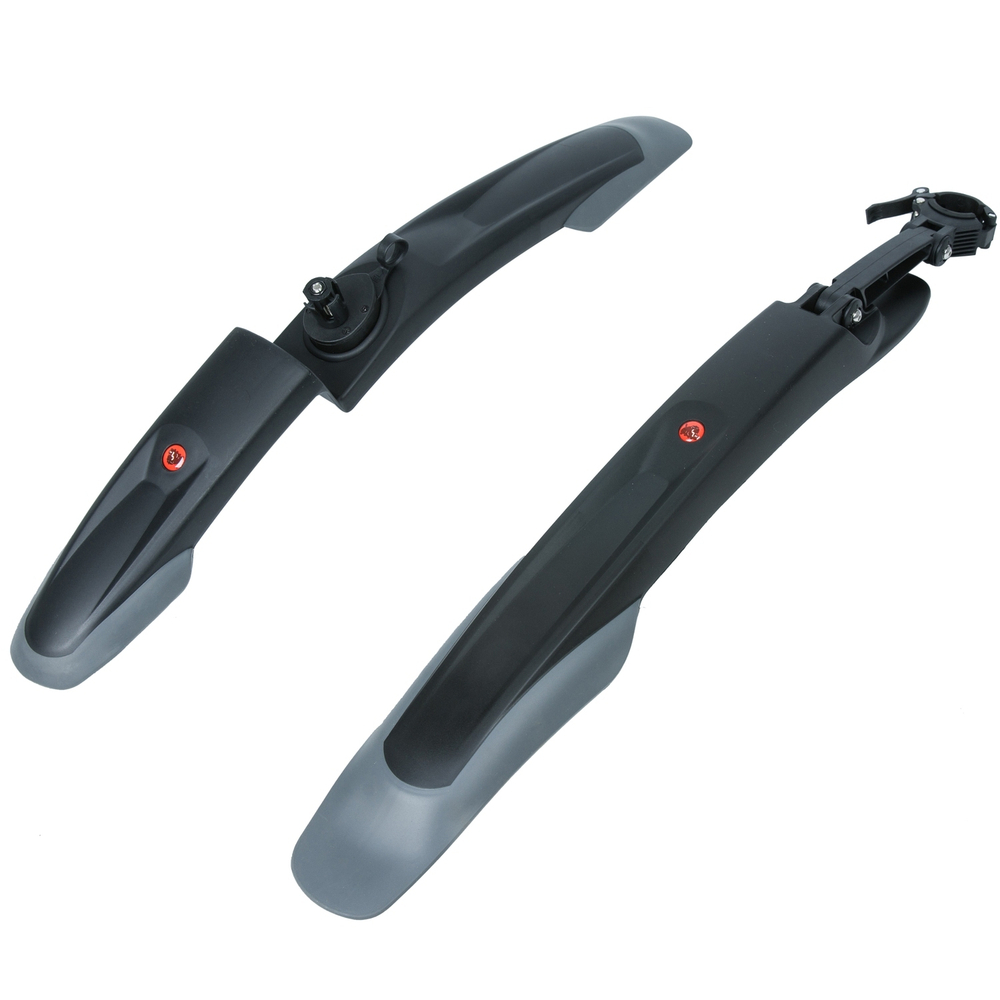 Крылья STG FD-24-1 F/R для 26"-29", переднее и заднее, пластик/резина, черные