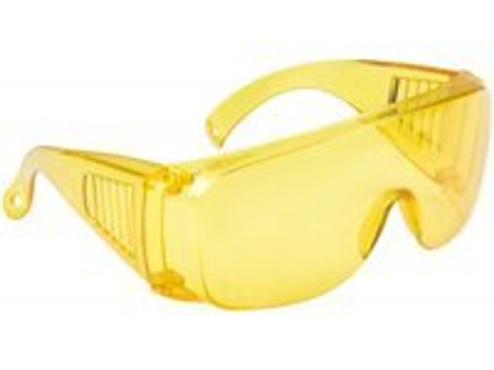 Очки ЗУБР Спектр 3 желтые защитные, мягкие двухкомпонентные дужки