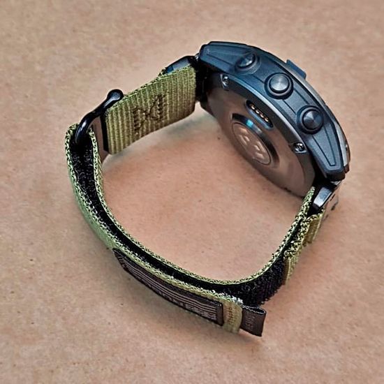 Нейлоновый ремешок Hemsut Rugged 22 мм для Garmin Fenix 7 6 5, Epix Gen 2 47mm, MARQ, Instinct, Forerunner (Хаки)