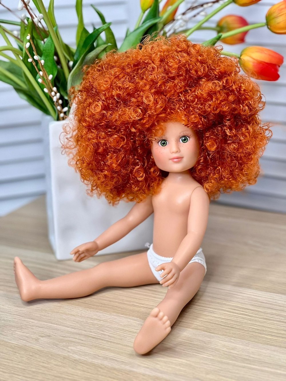 Кукла Nines виниловая 34см Leslie без одежды (1440W3)
