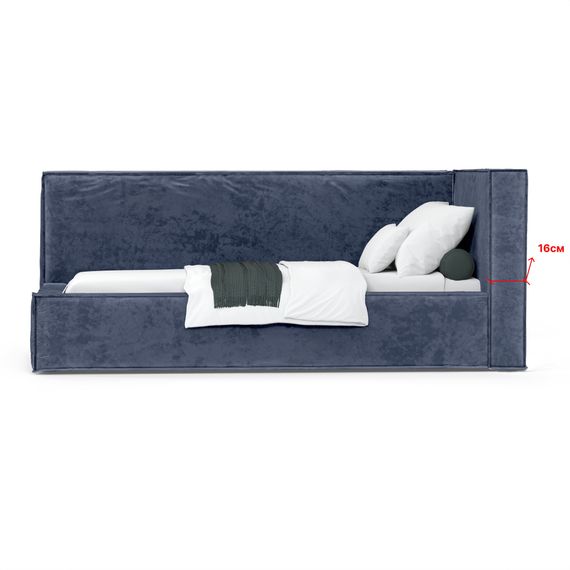 Кровать Bever ПРАВАЯ 90 с ортопедическим основанием без ПМ Nebby 030