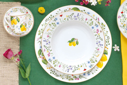 Тарелка суповая 21.5см Easy Life Цветы и лимоны
