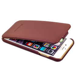 Чехол Fashion Case для iPhone 6s/ 6 (4.7) кожаный с откидным верхом коричневый