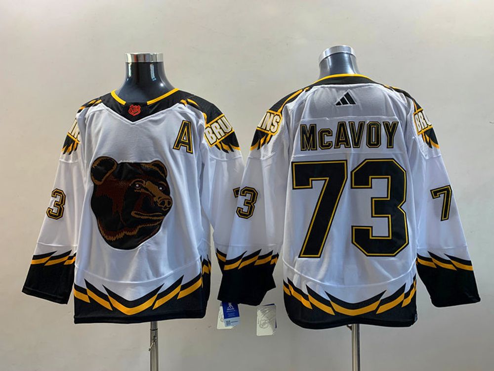 Купить хоккейный свитер НХЛ Boston Bruins  Чарли Макэвоэя в Москве - ADIDAS REVERSE RETRO 2022