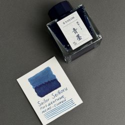 Чернила пигментные Sailor для перьевых ручек Sei-Boku темно-синие 50 мл (13-2002-242) 5