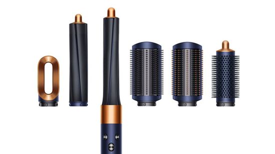 Стайлер Dyson Airwrap Complete HS01 Long Barrel, синий, для разных типов длинных волос, дорожный чехол + 2 расчески